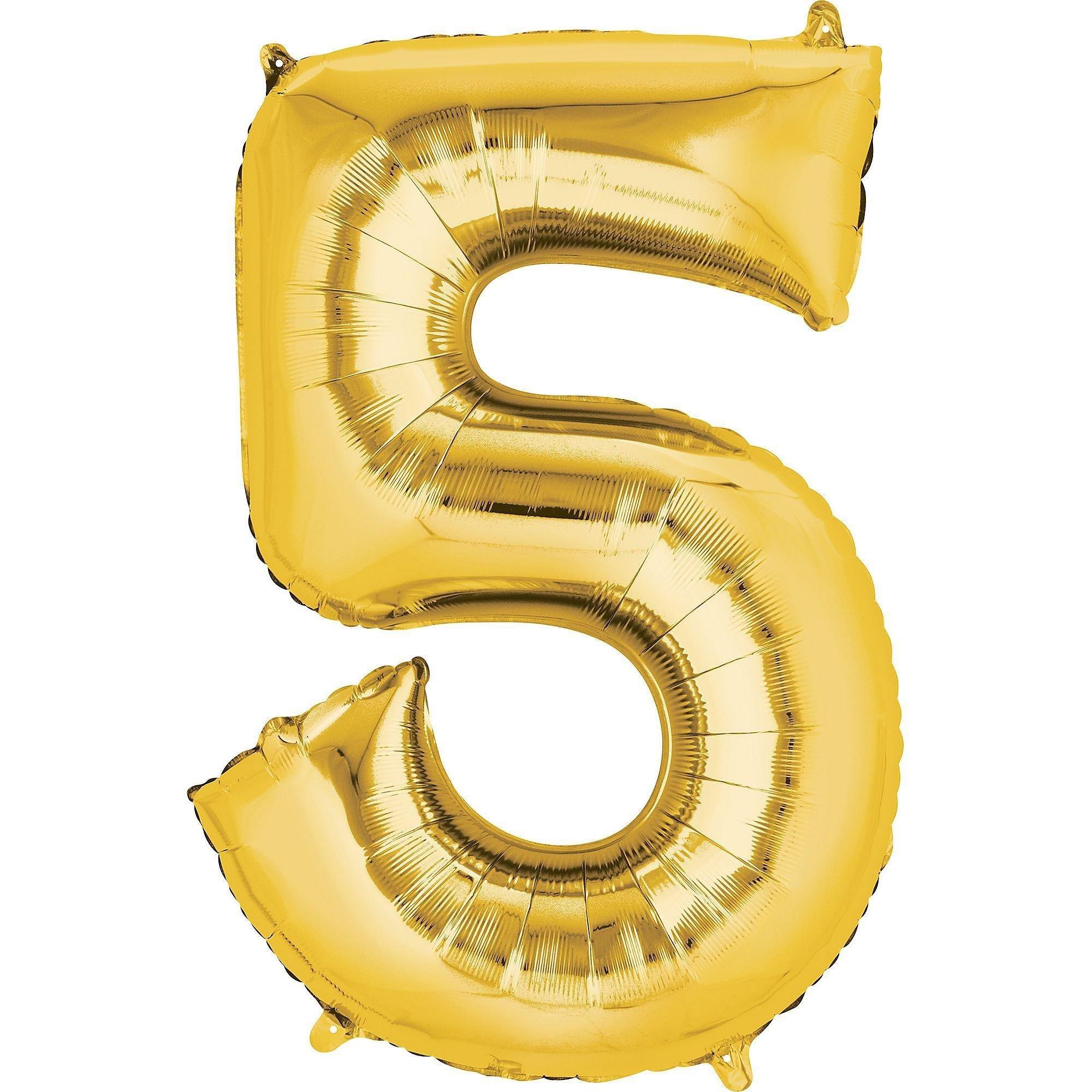 34in Number (0-9) Balloon, Assorted Colors