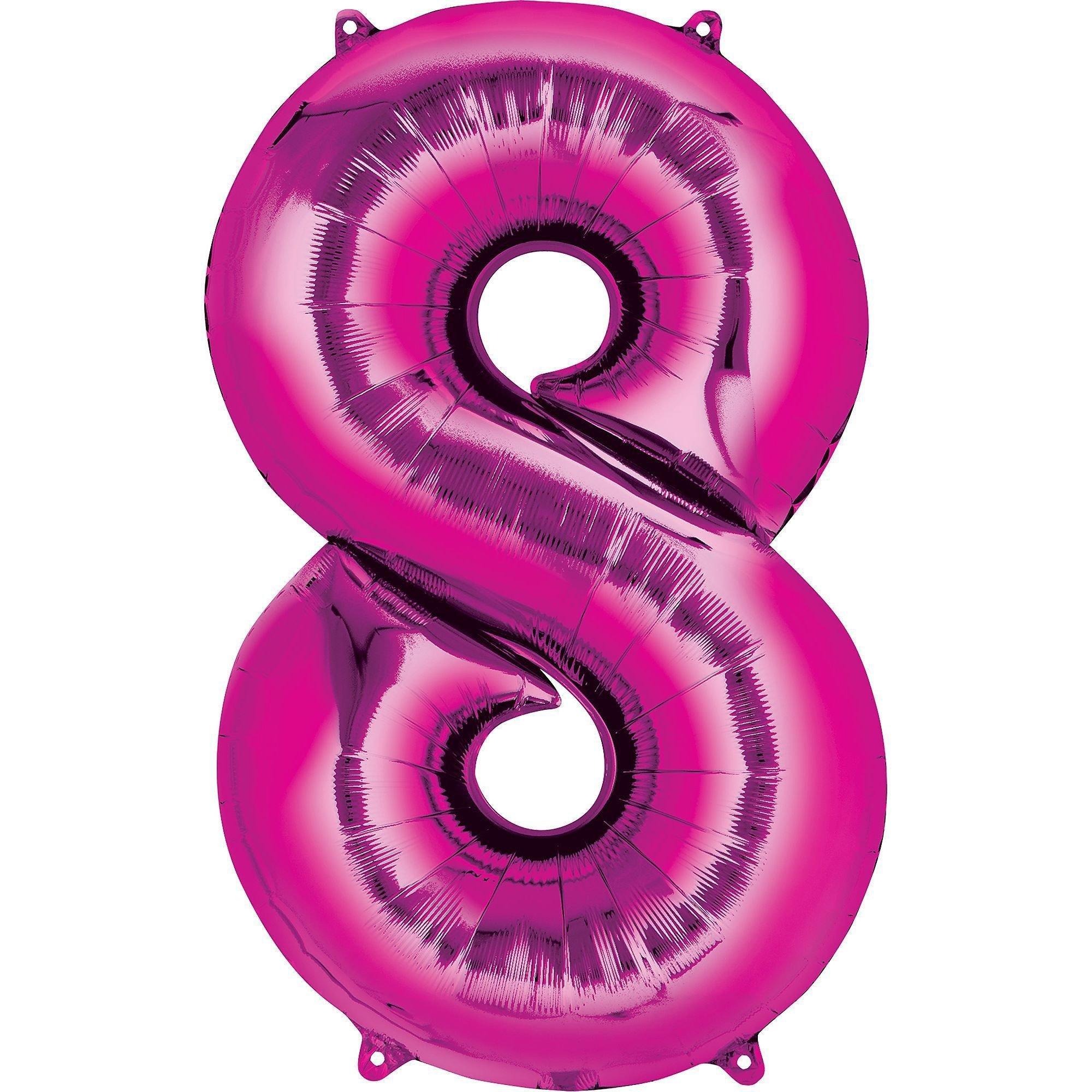 34in Number (0-9) Balloon, Assorted Colors