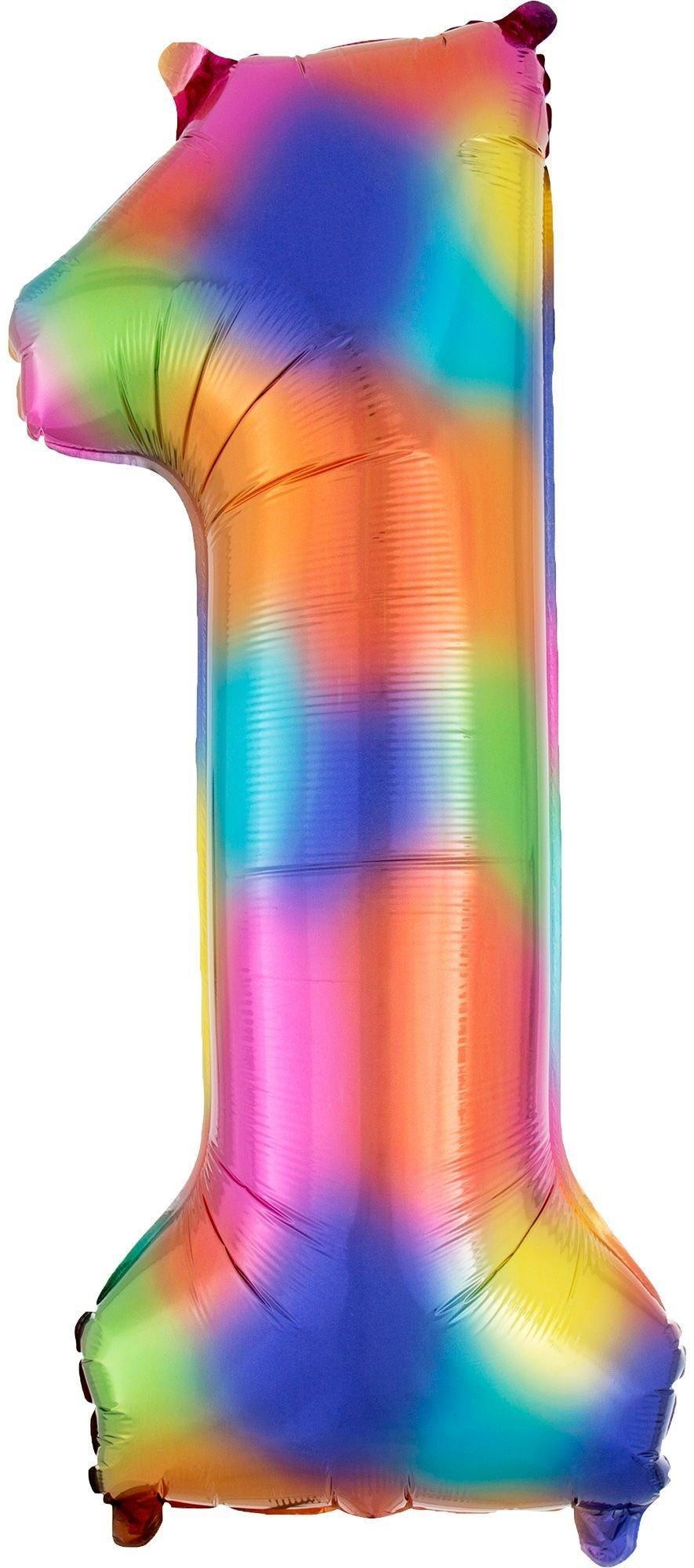 34in Number (0-9) Balloon, Assorted Colors