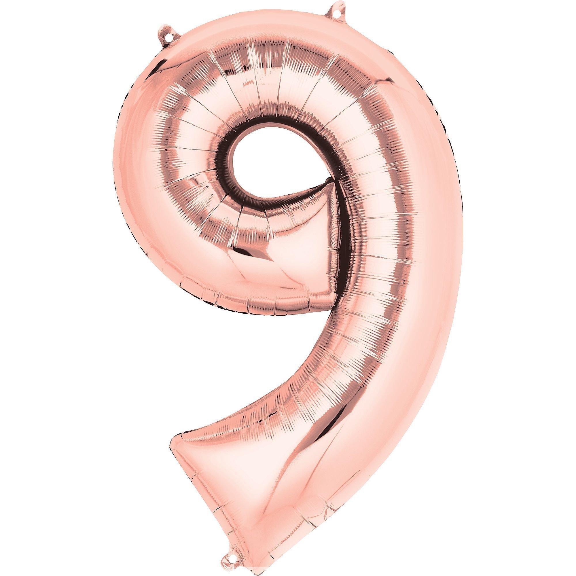 34in Number (0-9) Balloon, Assorted Colors