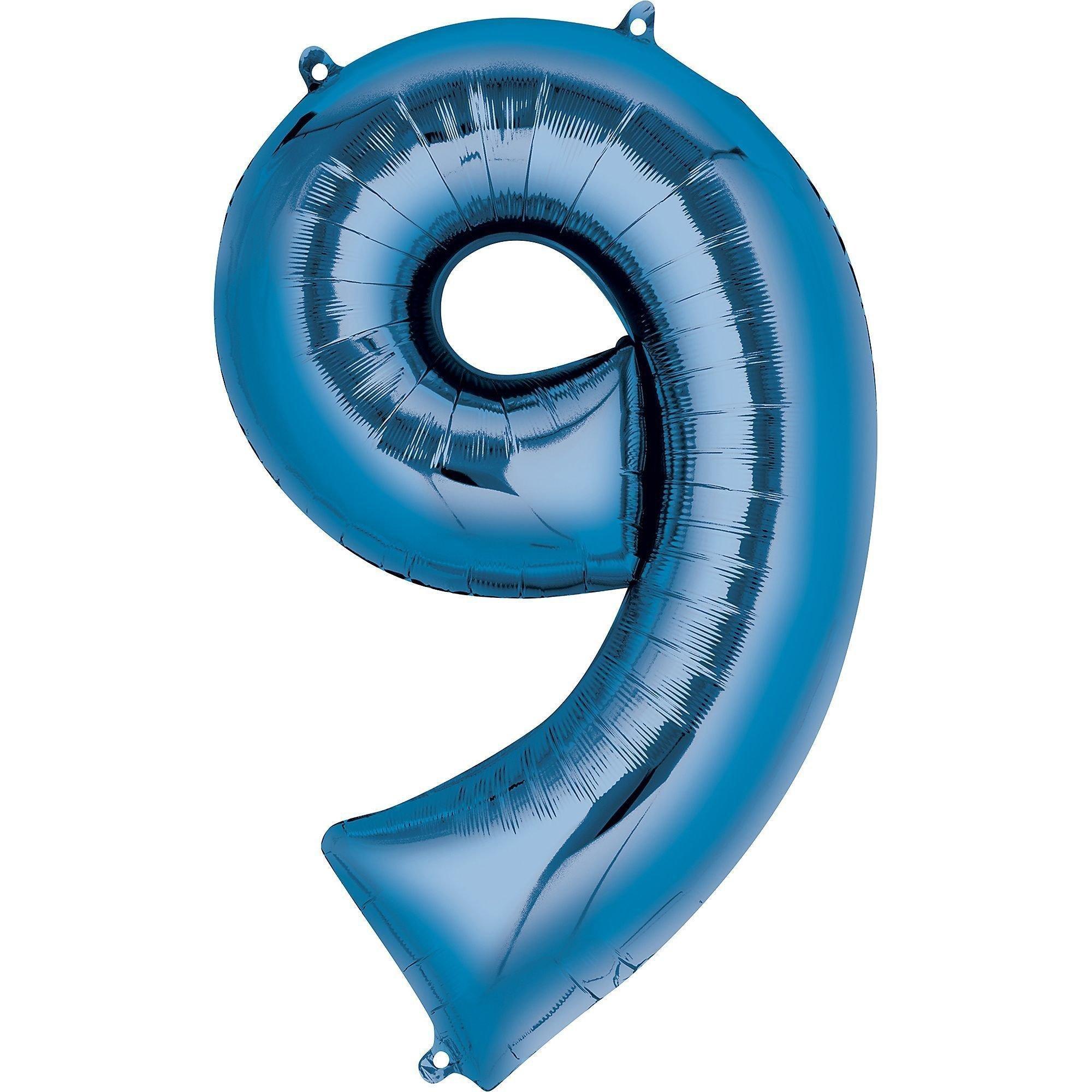 34in Number (0-9) Balloon, Assorted Colors