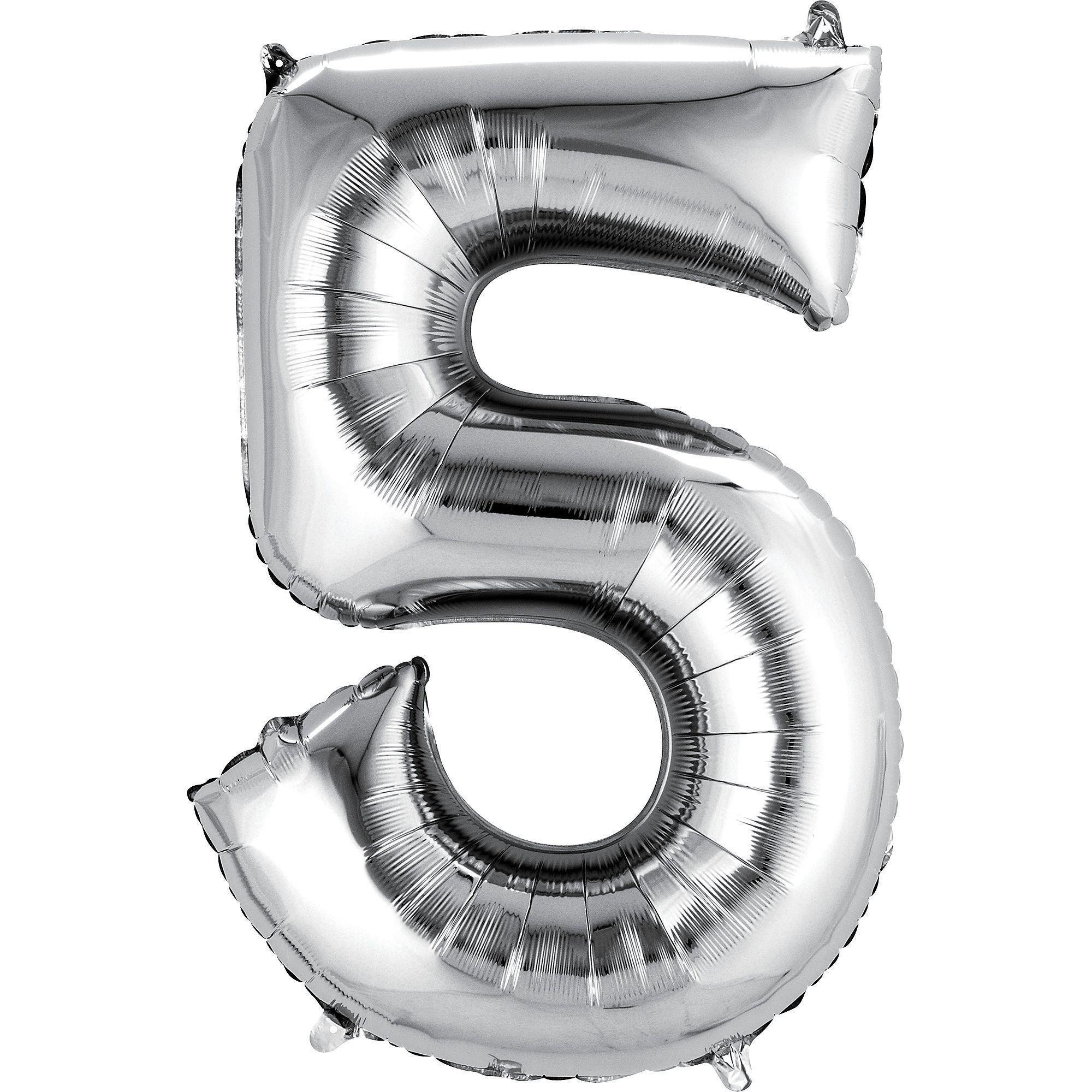 34in Number (0-9) Balloon, Assorted Colors