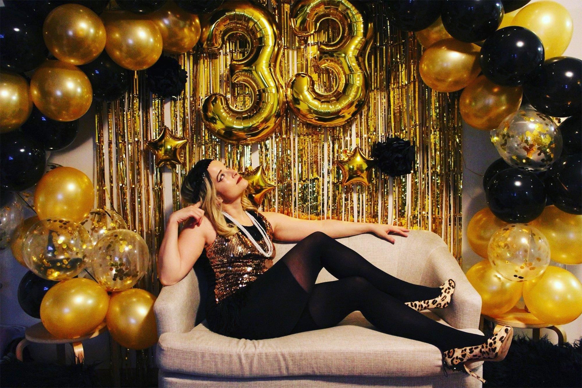 34in Number (0-9) Balloon, Assorted Colors